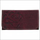 AW36282 AMERICAN WEST LADIES LEATHER TRIFOLD WALLET HANDBAG PURSE CHARCOAL BROWN