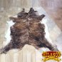 HS1177-F HILASON HAIR ON LEATHER PURE BRAZILIAN COWHIDE SKIN RUG CARPET NATURAL