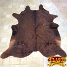 HS1179-F HILASON HAIR ON LEATHER PURE BRAZILIAN COWHIDE SKIN RUG CARPET NATURAL