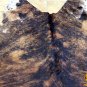 HS1162-F HILASON HAIR ON LEATHER PURE BRAZILIAN COWHIDE SKIN RUG CARPET NATURAL