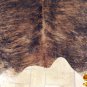 HS1162-F HILASON HAIR ON LEATHER PURE BRAZILIAN COWHIDE SKIN RUG CARPET NATURAL
