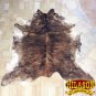 HS1162-F HILASON HAIR ON LEATHER PURE BRAZILIAN COWHIDE SKIN RUG CARPET NATURAL