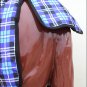 66" HILASON 1200D WINTER WATERPROOF POLY TURNOUT HORSE BLANKET PURPLE BLUE