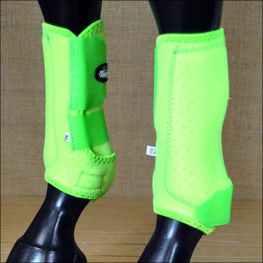 LARGE TOUGH 1 FRONT LEG EXTREME VENTED SPORTS MEDICINE HORSE SPLINT BOOTS ZEBRA