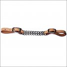 5/8" HILASON WESTERN TACK HORSE RUSSET FLAT TWISTED CURB CHAIN