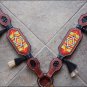 HILASON WESTERN LEATHER HORSE BRIDLE HEADSTALL BREAST COLLAR BROWN BEADED INLAY