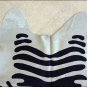 HS1121F HILASON HAIR ON LEATHER BRAZILIAN COWHIDE SKIN RUG CARPET ZEBRRA STENCIL