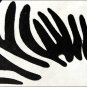 HS1117F HILASON HAIR ON LEATHER BRAZILIAN COWHIDE SKIN RUG CARPET ZEBRRA STENCIL