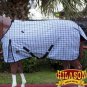 80" HILASON 1200D RIPSTOP WATERPROOF TURNOUT HORSE WINTER SHEET GREY CHECK