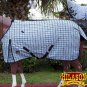 81" HILASON 1200D RIPSTOP WATERPROOF TURNOUT HORSE WINTER SHEET GREY CHECK