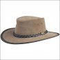 LARGE CONNER HANDMADE BC HATS BUSH WALKER SUEDE AUSTRALIAN MOOSE LEATHER