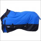 75 inch BLUE TOUGH-1 1200D WATERPROOF POLY SNUGGIT TURNOUT WINTER HORSE BLANKET