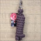 BROWN 2M HORZE COTTON PRICEZ LEAD ROPE HORSE TACK RIDING W/ SNAP HOOK