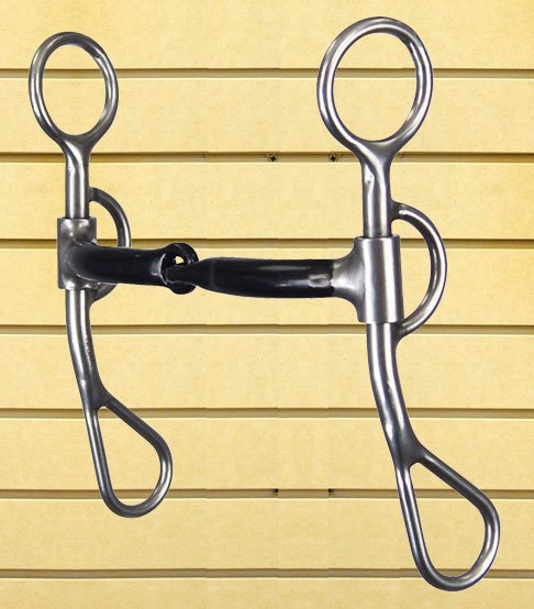 REINSMAN STAGE B ARGENTINE 7/16 INCH SMOOTH SWEET IRON HORSE SNAFFLE BIT