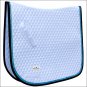 PROFESSIONAL CHOICE QUILTED DRESSAGE HORSE SADDLE PAD GLITTER TRIM PACIFIC BLUE