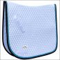 PROFESSIONAL CHOICE QUILTED DRESSAGE HORSE SADDLE PAD GLITTER TRIM PACIFIC BLUE