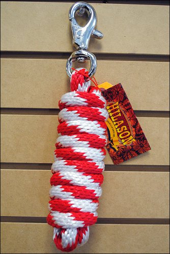 R69 EHILASON HORSE TACK BRAIDED PLOY LEAD ROPE W/ BUFFALO SNAP SOLID BRAID 5/8 X