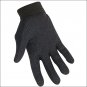 08 SIZE HERITAGE STRETCHABLE COTTON GRIP GLOVE HORSE RIDING EQUESTRIAN BLACK