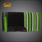 FE327-F HILASON WESTERN NEW ZEALAND WOOL HORSE SADDLE BLANKET WHITE BLACK GREEN