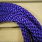 PURPLE NEW POLY NYLON CONTEST REINS BARREL RACER TRAIL RIDE W/LEATHER 7FT.