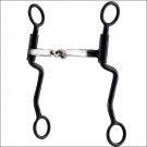 HILASON BLACK STEEL HORSE BIT SNAFFLE MOUTH WESTERN TACK