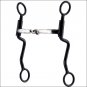 HILASON BLACK STEEL HORSE BIT SNAFFLE MOUTH WESTERN TACK