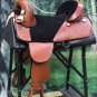 HILASON WESTERN LEATHER TREELESS TRAIL PLEASURE HORSE SADDLE