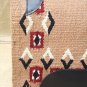 FEP282 HILASON WESTERN NEW ZEALAND WOOL HORSE SADDLE BLANKET BEIGE BLACK CRIMSON