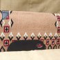 FEP282 HILASON WESTERN NEW ZEALAND WOOL HORSE SADDLE BLANKET BEIGE BLACK CRIMSON