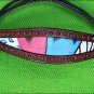 HILASON WESTERN LEATHER HORSE HEADSTALL BREAST COLLAR MAHOGANY BLUE PINK