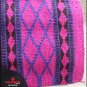 FE147-F HILASON WESTERN NEW ZEALAND WOOL HORSE SADDLE BLANKET PINK BROWN PURPLE