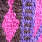 FE147-F HILASON WESTERN NEW ZEALAND WOOL HORSE SADDLE BLANKET PINK BROWN PURPLE