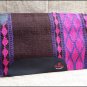 FE147-F HILASON WESTERN NEW ZEALAND WOOL HORSE SADDLE BLANKET PINK BROWN PURPLE