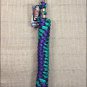 PURPLE BLACK GREEN WEAVER TACK HORSE POLY LEAD ROPE W/ SOLID BRASS 225 SNAP