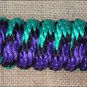 PURPLE BLACK GREEN WEAVER TACK HORSE POLY LEAD ROPE W/ SOLID BRASS 225 SNAP