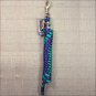 PURPLE BLACK GREEN WEAVER TACK HORSE POLY LEAD ROPE W/ SOLID BRASS 225 SNAP