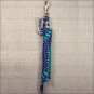 PURPLE BLACK GREEN WEAVER TACK HORSE POLY LEAD ROPE W/ SOLID BRASS 225 SNAP