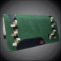 MADE IN USA HILASON WESTERN WOOL SHOCK BUSTER SADDLE BLANKET PAD HUNTER GREEN