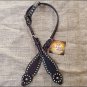S1 HILASON WESTERN LEATHER HORSE ONE EAR BRIDLE HEADSTALL BROWN GREEN RHINESTONE