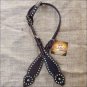 S1 HILASON WESTERN LEATHER HORSE ONE EAR BRIDLE HEADSTALL BROWN GREEN RHINESTONE