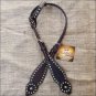 S1 HILASON WESTERN LEATHER HORSE ONE EAR BRIDLE HEADSTALL BROWN GREEN RHINESTONE