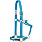 WEAVER HORSE ADJUSTABLE HYBRID HALTER TRAINING HURRICANE BLUE MEDIUM