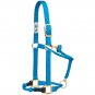 WEAVER HORSE ADJUSTABLE HYBRID HALTER TRAINING HURRICANE BLUE MEDIUM