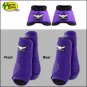 SMALL PURPLE RELENTLESS TREVOR BRAZILE FRONT REAR SPORT BELL BOOT 6 PACK HORSE