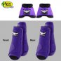 SMALL PURPLE RELENTLESS TREVOR BRAZILE FRONT REAR SPORT BELL BOOT 6 PACK HORSE