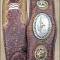 46 inch TONY LAMA WESTERN BROWN LEATHER PRIDE AGED BARK MEN BELT