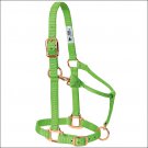 LIME ZEST WEAVER WESTERN TACK ADJUSTABLE HORSE HALTER 1" YEARLING HORSE
