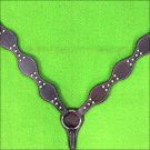 NEW HILASON LEATHER HORSE BREAST COLLAR WESTERN TACK DARK BROWN