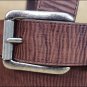 44" x 1.5" JUSTIN BENT RAIL SANDED BROWN LEATHER BOMBER BELT MADE IN THE USA