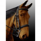 PI10BK-F ENGLISH DRESSAGE BRIDLE PADDED EXTREMELY COMFORTABLE W/ REINS SIZE FULL